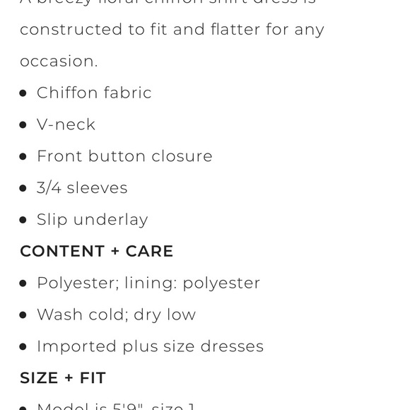 Torrid Black Floral Chiffon Shirt Dress - Picture 6 of 7